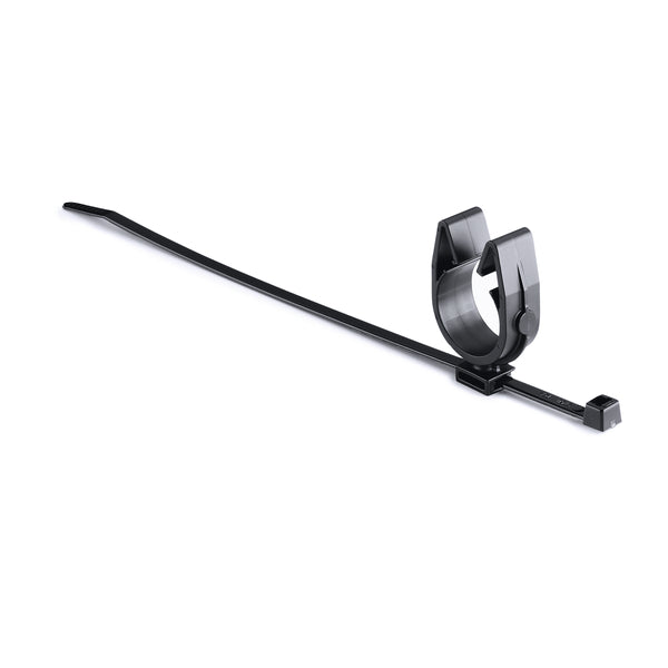 Hellermann Tyton 156-01820 MOC Clip, 22 mm, Unassembled to T50R Tie, PA66HIRHSUV, Black, 1000/ctn