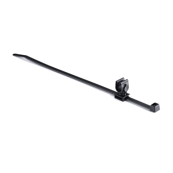 Hellermann Tyton 156-01813 MOC Clip, 7 mm, Unassembled to T50R Tie, PA66HIRHSUV, Black, 2500/ctn
