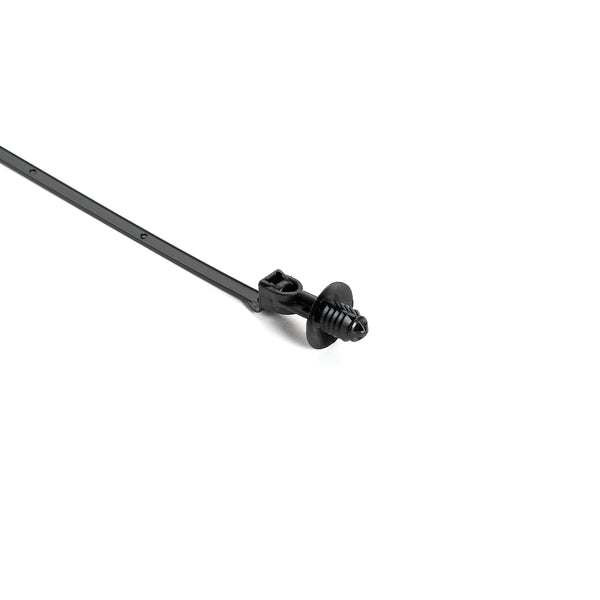Hellermann Tyton 157-00217 1-Piece Cable Tie with Offset Fir Tree with Disc, 25 mm, FT6, 9.1"L, 50lb Tensile Strength, PA66HIRHSUV, Black, 1000/pkg