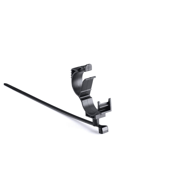 Hellermann Tyton 156-01690 LOC Locking Clamp, 15 - 19 mm, with T50SMVC Swivel Tie, PA66HIRHSUV, Black, 1000/ctn