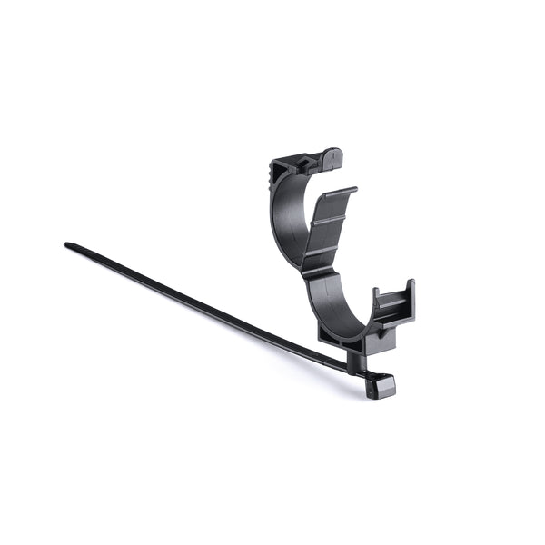 Hellermann Tyton 156-01714 LOC Locking Clamp, 20 - 25 mm, with T50SMVC Swivel Tie, PA66HIRHSUV, Black, 1000/ctn