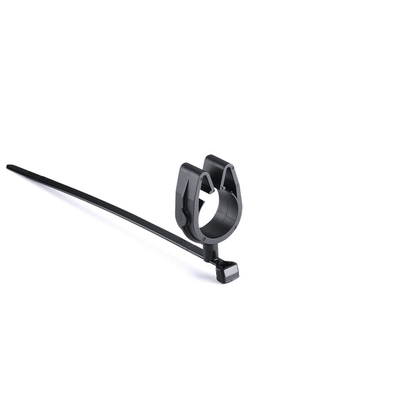 Hellermann Tyton 156-01790 MOC Clip, 19 mm Transverse, Assembled to T50SMVC Swivel Tie, PA66HIRHSUV, Black, 1000/ctn