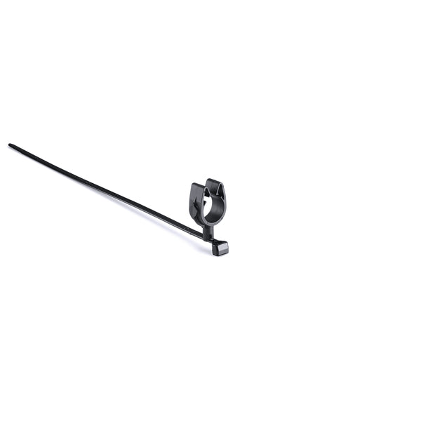 Hellermann Tyton 156-01658 MOC Clip, 14 mm, Assembled to T50SVC Swivel Tie, PA66HIRHSUV, Black, 2000/ctn