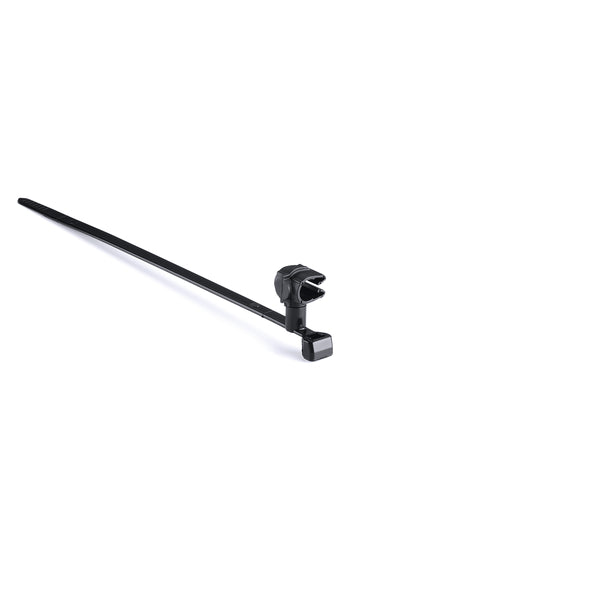 Hellermann Tyton 156-02239 MOC Clip, 5 mm, Assembled to T50SVC Swivel Tie, PA66HIRHSUV, Black, 2000/ctn