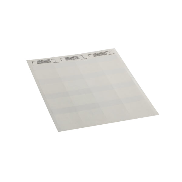 Hellermann Tyton TAG10L-105 Laser Tag Label, Self-Laminating, 2.0" x .75" x 2.25", 16 Per Sheet, PET, White, 1000/pkg