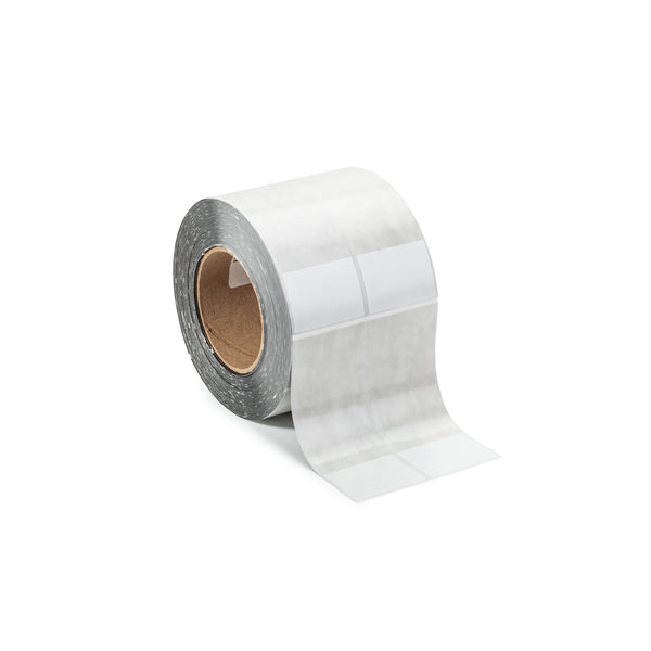 Hellermann Tyton 596-17100 Thermal Transfer Labels, Self-Laminating, 2.0" x 1.5" x 5.25", 2 Across, VL, White, 1000/roll