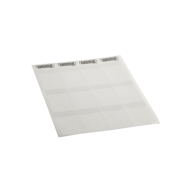 Hellermann Tyton TAG1L-105 Laser Tag Label, Self-Laminating, 1.9" x .75" x 3.25", 12 Per Sheet, PET, White, 1000/pkg
