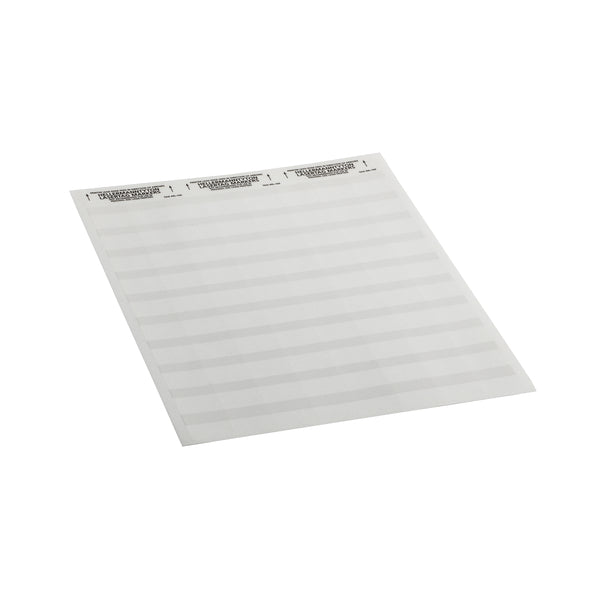 Hellermann Tyton TAG49L-105 Laser Tag Label, Self-Laminating, 1.0" x .35" x 1.0", 80 Per Sheet, PET, White, 2500/pkg