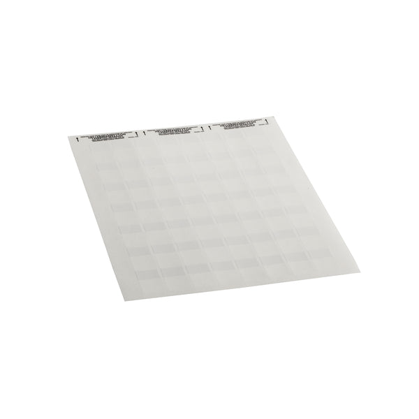 Hellermann Tyton TAG5L-105 Laser Print Label, Self-Laminating, 0.8" x .5" x 1.43", 56 Per Sheet, PET, White, 5000/pkg