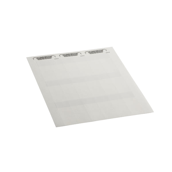 Hellermann Tyton TAG64L-105 Laser Tag Label, Self-Laminating, 1.17" x .83" x 3.33", 18 Per Sheet, PET, White, 1000/pkg