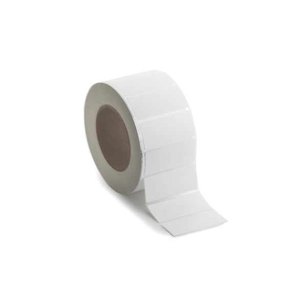 Hellermann Tyton 596-01103 Thermal Transfer Adhesive Labels, 2.75 x 1.25", Polypropylene, White, 3000/roll