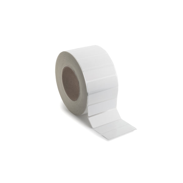 Hellermann Tyton 596-02900 Thermal Transfer Adhesive Labels, 3.0 x 1.0", Polypropylene, White, 5000/roll
