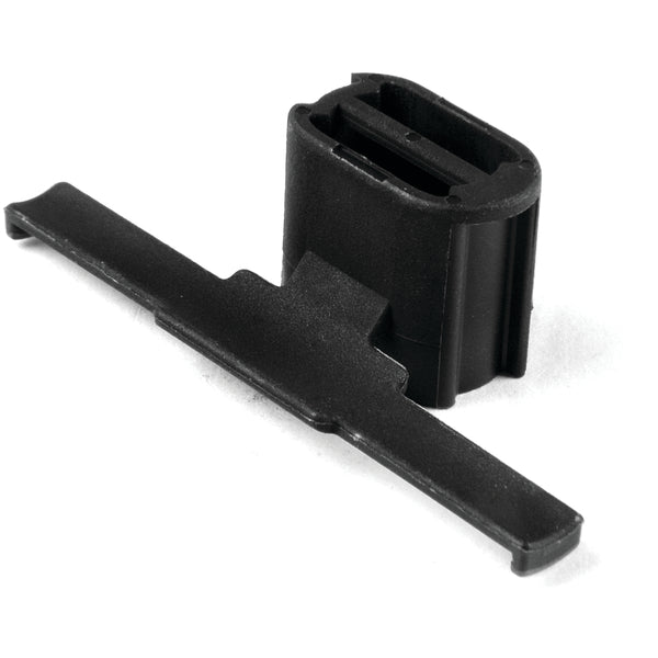 Hellermann Tyton 151-26101 Standoff Stud Mount Tape Clip Long 2.05" Weld Stud Mount .2" PA66HS Black 500/pkg