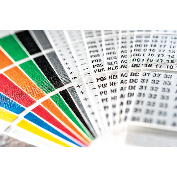 Hellermann Tyton TCWM15 Handi-Pak Marker Booklet, (10) 46–90, White, 1/pkg