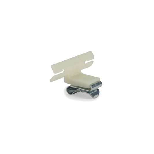 Hellermann Tyton 133-03800 Edge Clip and Tape Clip, Panel Thickness 0.03 - 0.08", 1.43" Long, PA66HIRHS, Cream, 4000/ctn