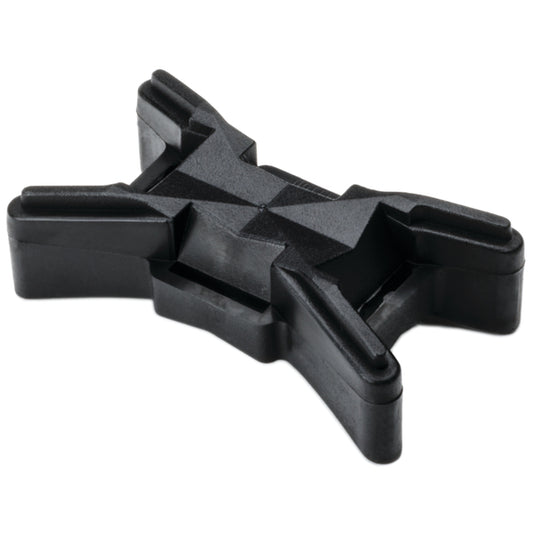 Hellermann Tyton TELS-SPK2 Extended-Length Tie Spacer, PP, Black, 50/pkg