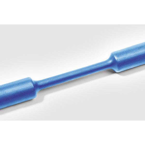 Hellermann Tyton 309-65303 Heat Shrink Tubing, 4' Long Stick, 2:1 Shrink Ratio, 1.50", 38.1/19.1 Dia, PO, Blue, 6/pkg