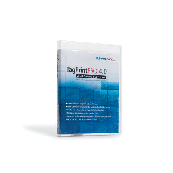 Hellermann Tyton 556-00035 TagPrint Pro 4.0, Label Printing Software, Single User License, 1/pkg