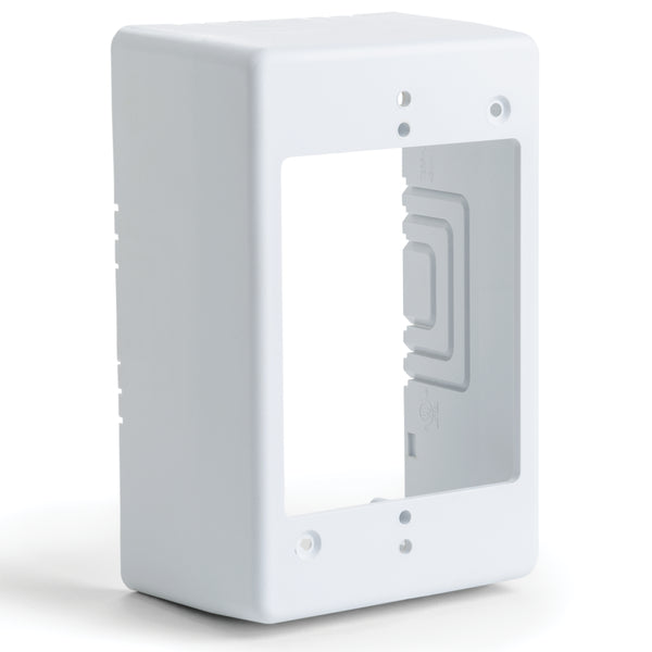Hellermann Tyton TSRW-JB3 Single Gang Junction Box, 2.77" Deep, PVC, White, 1/bg