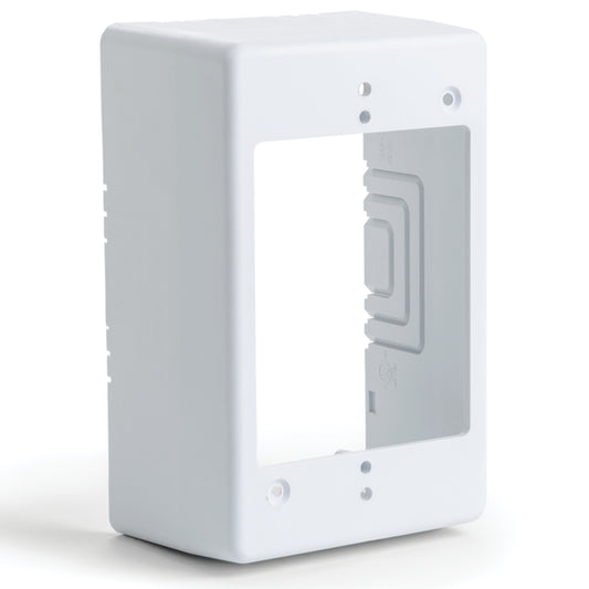 Hellermann Tyton TSRW-JB3 Single Gang Junction Box, 2.77" Deep, PVC, White, 1/bg