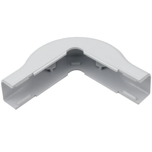 Hellermann Tyton TSR3W-29-1 External Corner Cover, 1-3/4", 1" Bend Radius, PVC, White, Bag of 10