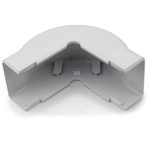 Hellermann Tyton TSR3I-29-1 External Corner Cover, 1-3/4", 1" Bend Radius, PVC, Ivory, Bag of 10