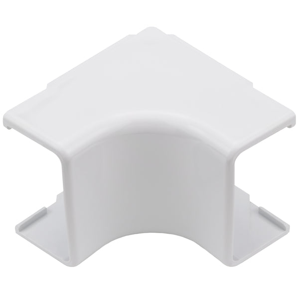 Hellermann Tyton TSR3W-33-1 Internal Corner Cover, 1-3/4", 1" Bend Radius, PVC, White, Bag of 10