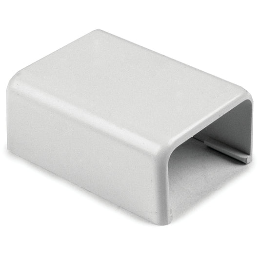 Hellermann Tyton TSR3W-36 End Cap, 1-3/4", PVC, White, Bag of 10