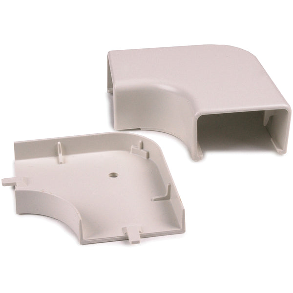 Hellermann Tyton TSRP1FW-25-1 Elbow Cover, 3/4", 1" Bend Radius, PVC, Office White, Bag of 10