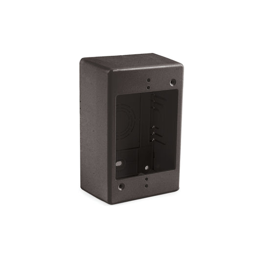Hellermann Tyton TSRPBK-JB2 Single Gang Junction Box, 2.0" Deep, PVC, Office Black, 1/bg