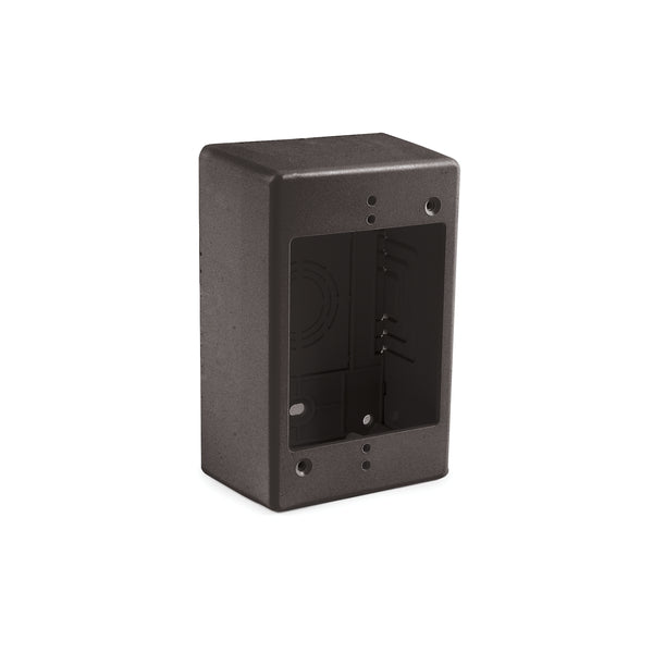 Hellermann Tyton TSRPBK-JB1 Single Gang Junction Box, 1-1/4" Deep, PVC, Office Black, 1/bg