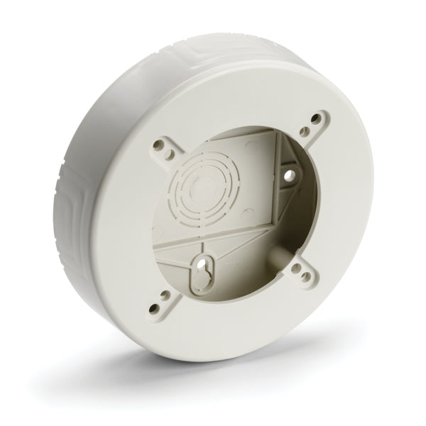 Hellermann Tyton TSRPFW-RB Round Junction Box, 1-1/4" Deep, PVC, Office White, 1/bg