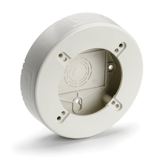 Hellermann Tyton TSRPFW-RB Round Junction Box, 1-1/4" Deep, PVC, Office White, 1/bg