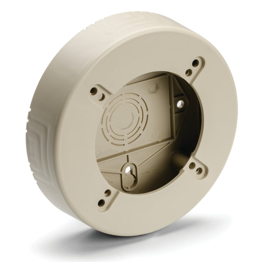 Hellermann Tyton TSRPI-RB Round Junction Box, 1-1/4" Deep, PVC, Ivory, 1/bg