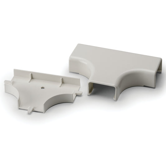 Hellermann Tyton TSRP1FW-21-1 Tee Cover, 3/4", 1" Bend Radius, PVC, Office White, Bag of 10