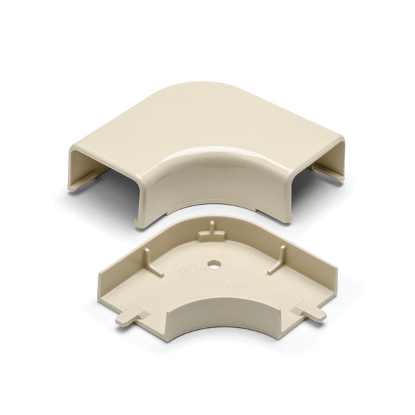 Hellermann Tyton TSRP3I-25-1 Elbow Cover, 1-3/4", 1" Bend Radius, PVC, Ivory, Bag of 10
