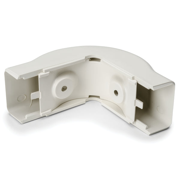 Hellermann Tyton TSRP2FW-29-1 External Corner Cover, 1-1/4", 1" Bend Radius, PVC, Office White, Bag of 10