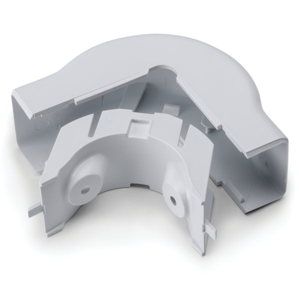 Hellermann Tyton TSRP1W-29-1 External Corner, 3/4", 1" Bend Radius, PVC, White, Bag of 10