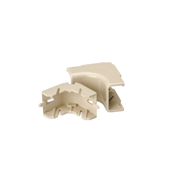 Hellermann Tyton TSRP2I-33-1 Internal Corner Cover, 1-1/4", 1" Bend Radius, PVC, Ivory, Bag of 10