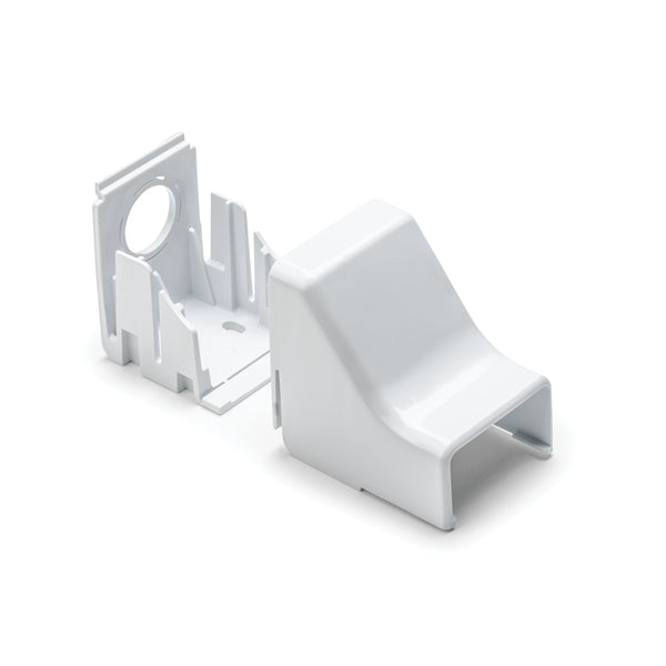 Hellermann Tyton TSRP1W-50 Ceiling Drop, 3/4", 3-Piece, PVC, White, Bag of 10