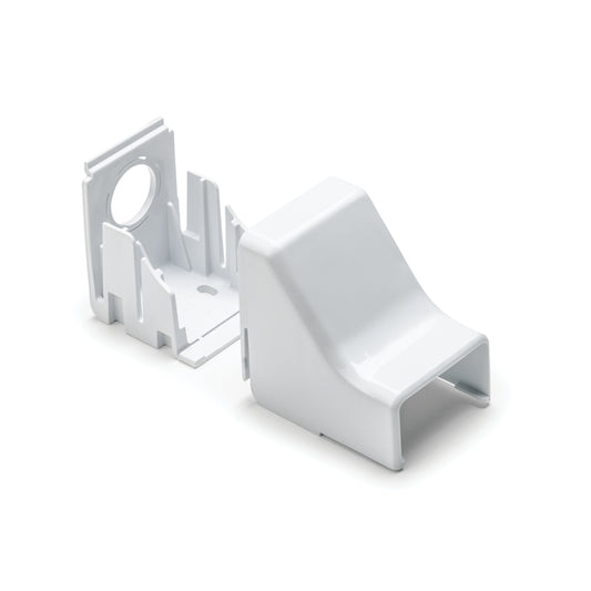 Hellermann Tyton TSRP1W-50 Ceiling Drop, 3/4", 3-Piece, PVC, White, Bag of 10