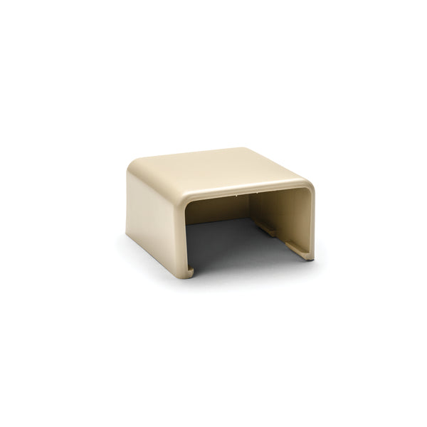 Hellermann Tyton TSRP3I-36 End Cap, 1-3/4", 3-Piece, PVC, Ivory, Bag of 10