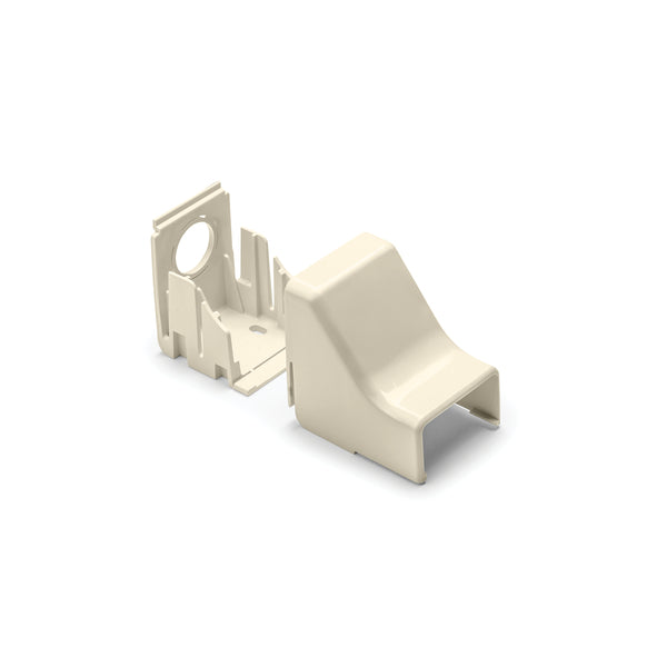 Hellermann Tyton TSRP3I-50 Ceiling Drop, 1-3/4", 3-Piece, PVC, Ivory, Bag of 10