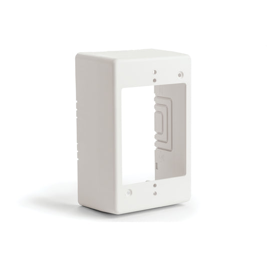 Hellermann Tyton TSRFW-JB3 Single Gang Junction Box, 2.77" Deep, PVC, Office White, 1/bg