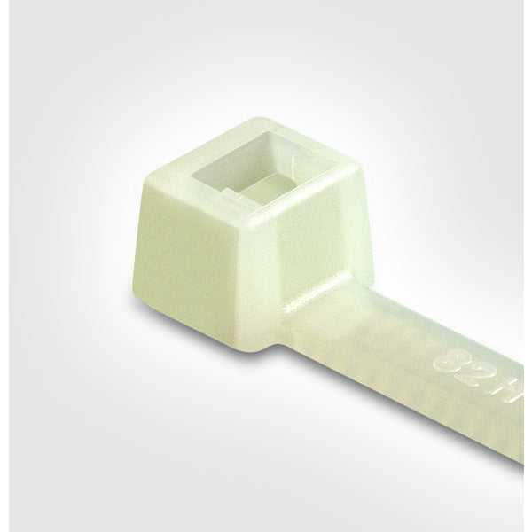Hellermann Tyton T18S9M4 Cable Tie, 3" Long, UL Rated, 18lb Tensile Strength, PA66, Natural, 1000/pkg