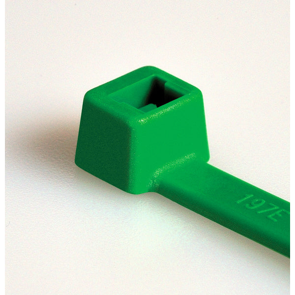Hellermann Tyton T50I5M4 MilSpec Cable Tie, 12" Long, MS3367, UL Rated, 50lb Tensile Strength, PA66, Green, 1000/pkg