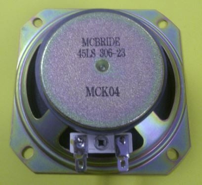 Marsland 45 Ohm 4W Speaker X-45LS306-23 3.5" Square x 1-1/4" Deep