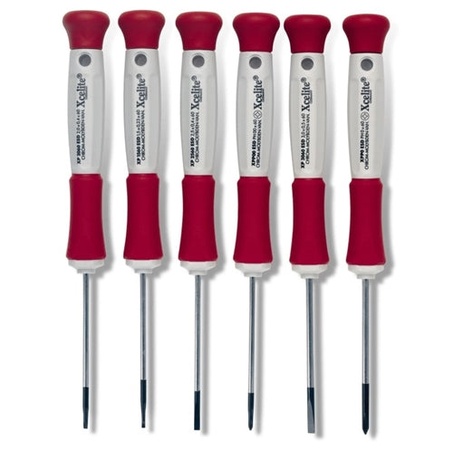 Xcelite XP600 6-Piece Precision Screwdriver Set, ESD-Safe