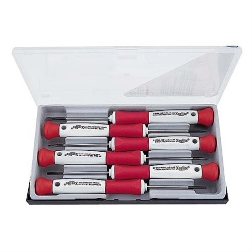 Xcelite XPTX600 Torx Screwdriver Set, T5/T6 Standard & T7/T8/T10/T15 Security/Tamper Proof