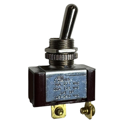 Eaton XTD1A2A2 Toggle Switch SPST On-Off, 20A@125VAC, 10A@277VAC, 3/4HP, Up to 15A@28VDC, Screw Terminals